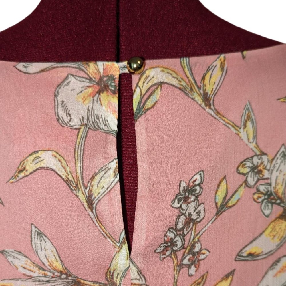 a.n.d eawy floral chiffon lined sleeveless dress - NWT - Picture 7 of 10